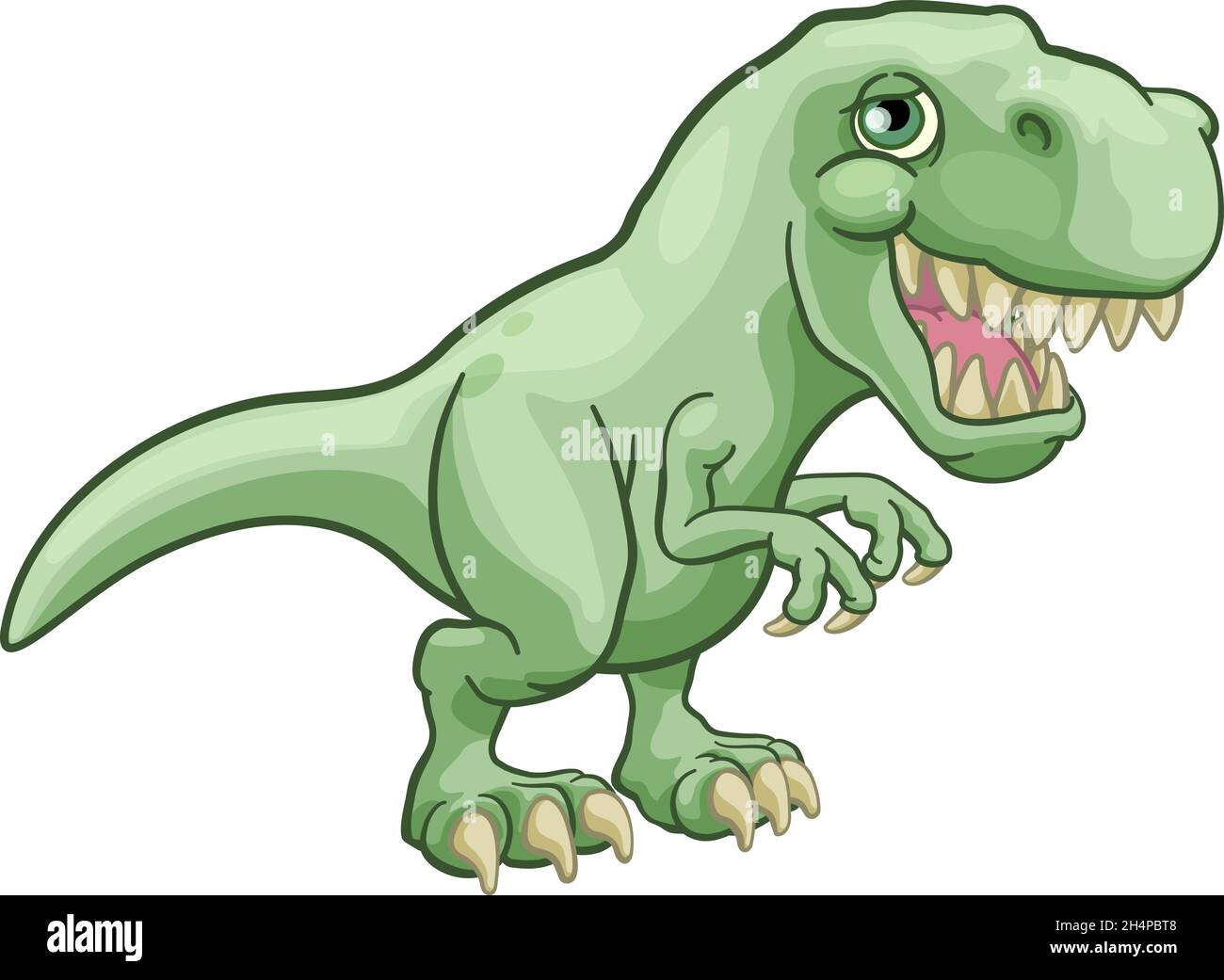 Illustration du dessin animé d'un dinosaure T Rex Illustration de Vecteur