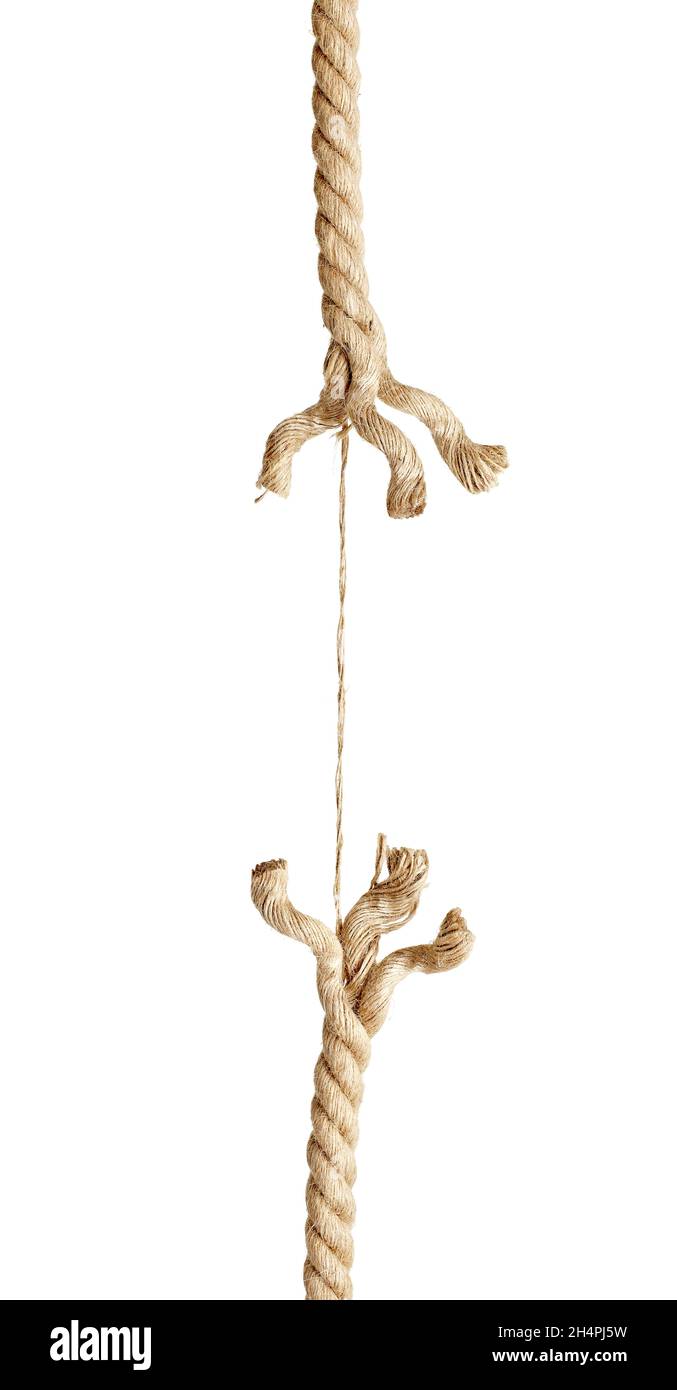 corde corde de corde pression rupture de la contrainte Banque D'Images