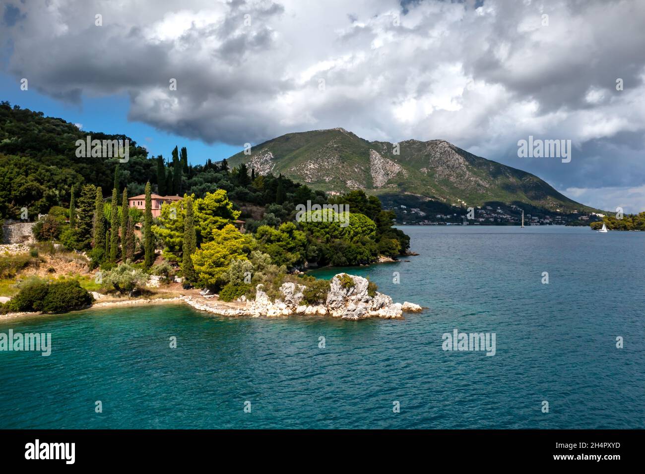 Lefkada, île grecque de la mer Ionienne Banque D'Images