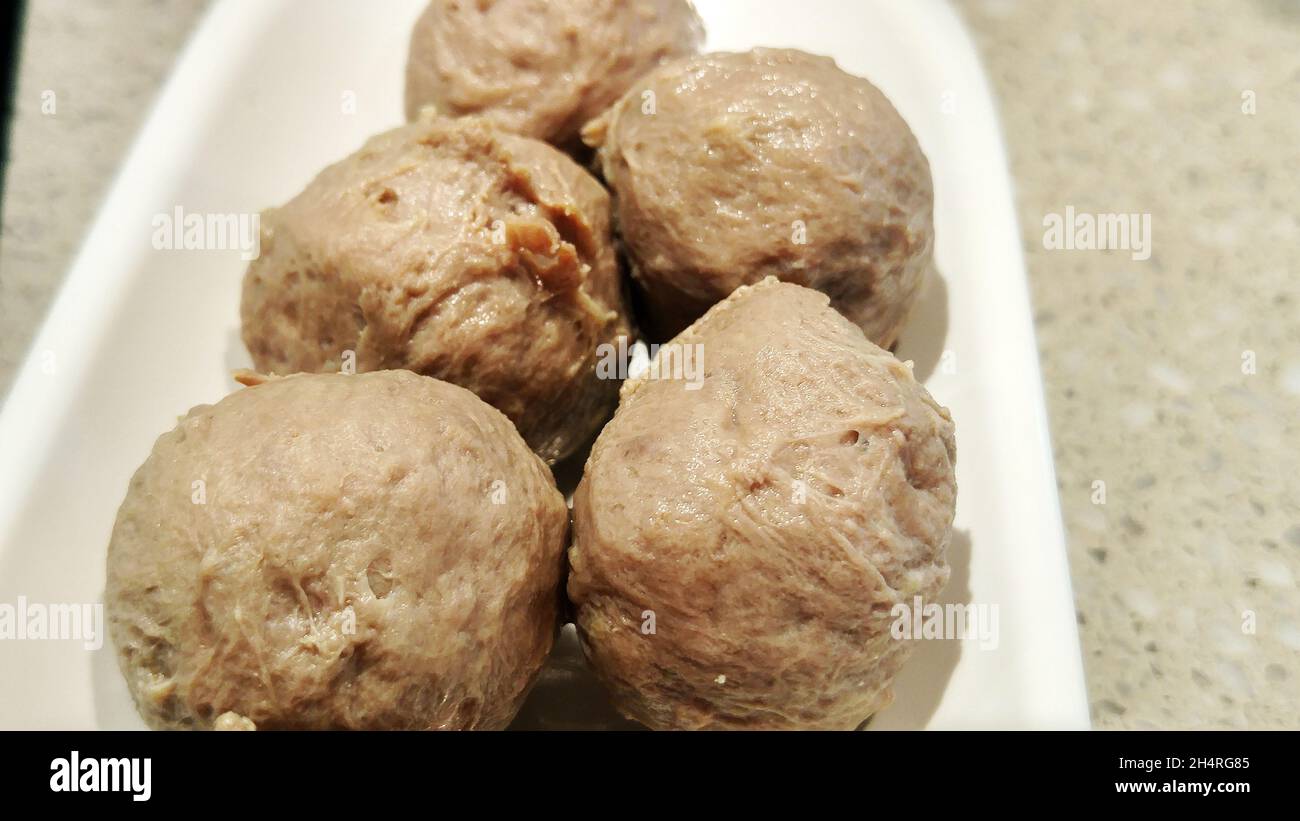 Boulettes de boeuf Banque D'Images