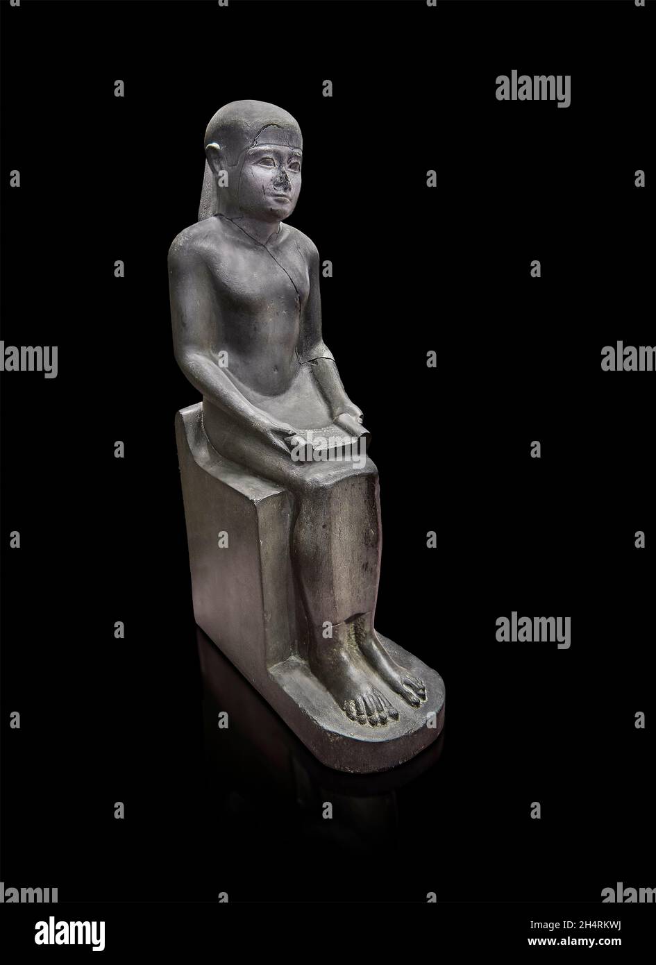 Statue égyptienne de sauge et serviteur Imhotep, 33230, Ptolemaic