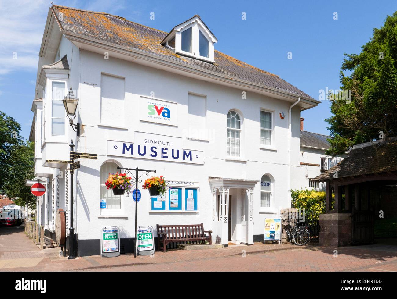 Sidmouth Devon Musée Sidmouth Hope Cottage Sidmouth ville Sidmouth Devon Angleterre GB Europe Banque D'Images