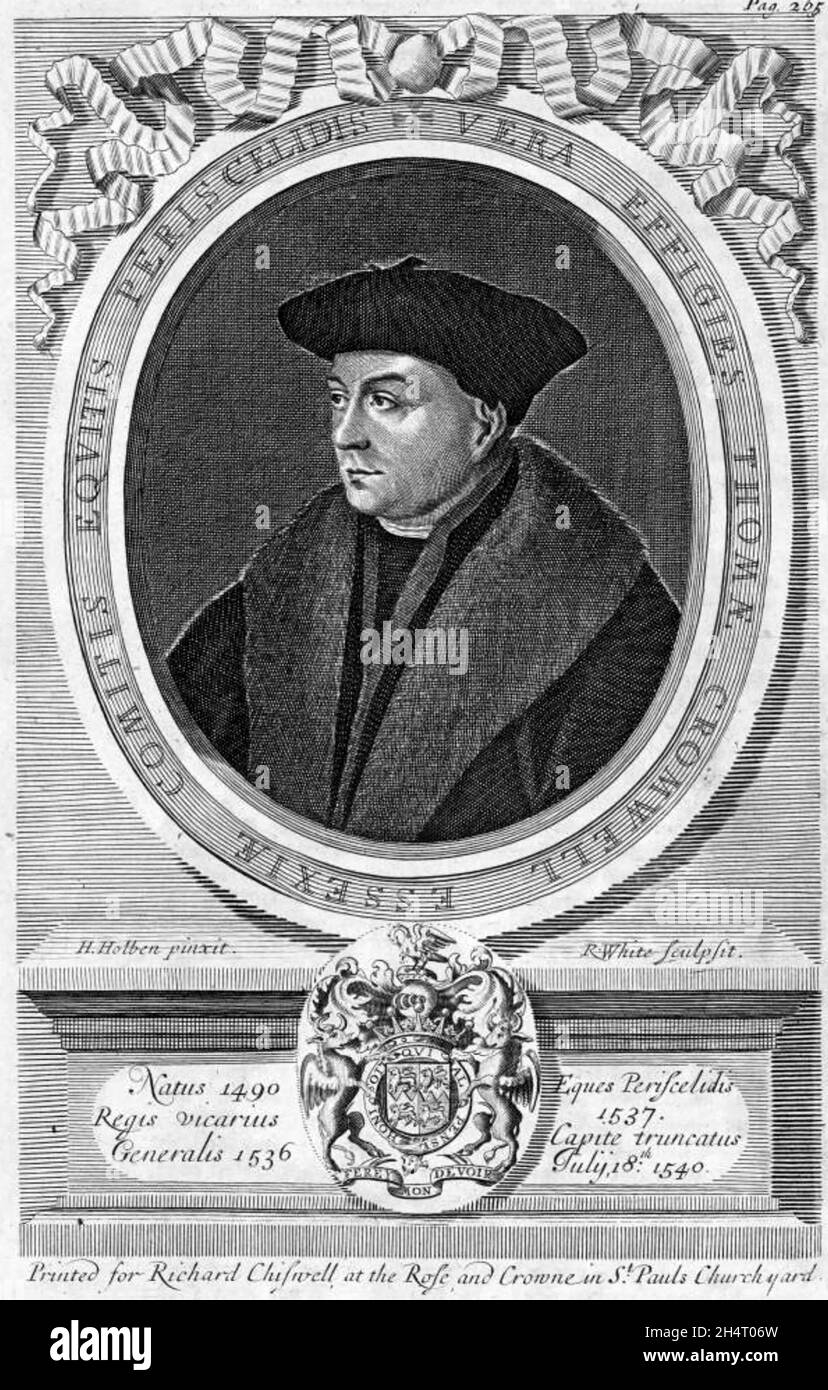 THOMAS CROMWELL (c 1485-1540) avocat anglais et ministre en chef de Henry VIII Banque D'Images