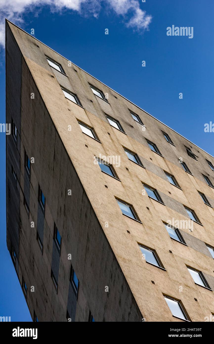 Bâtiment géométrique à Glasgow, Écosse Banque D'Images