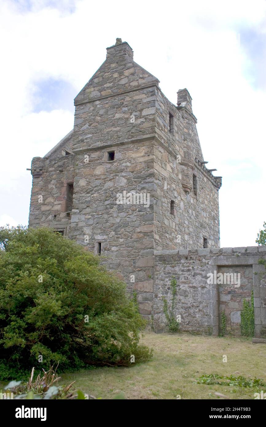 Château de Carsluith ; Dumfries et Galloway, Écosse Banque D'Images