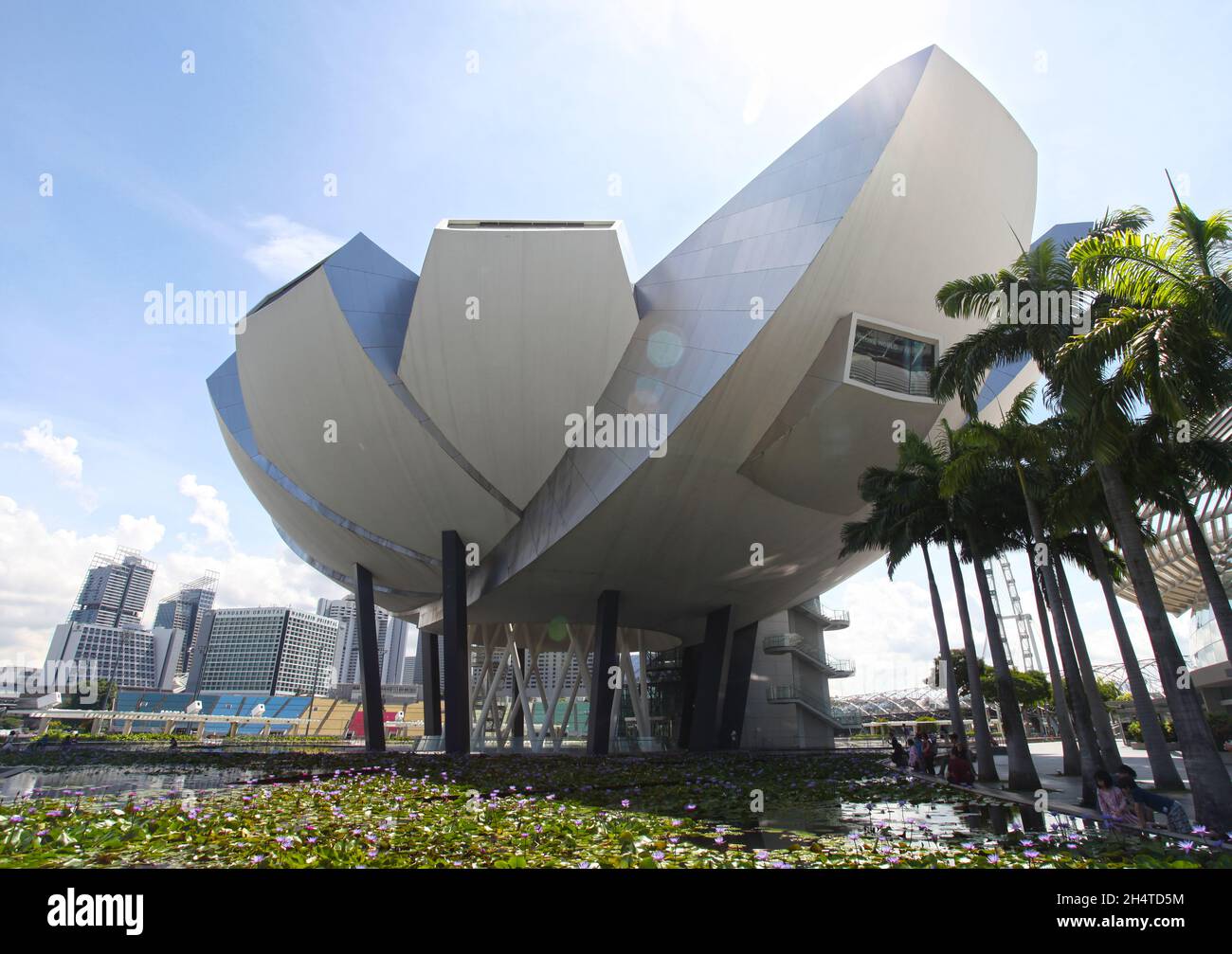Musée ArtScience à Marina Bay Sands à Singapour. Banque D'Images