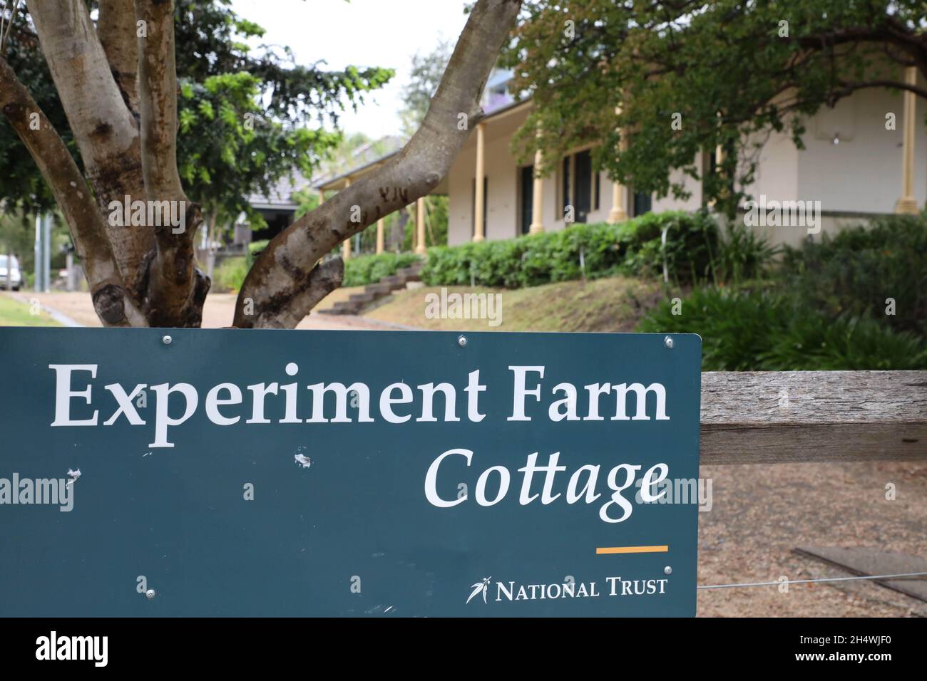Experiment Farm Cottage est une ancienne ferme et résidence classée au patrimoine et abrite maintenant un musée au 9 Ruse Street, Harris Park, City of Parramatta, Sydney, Banque D'Images