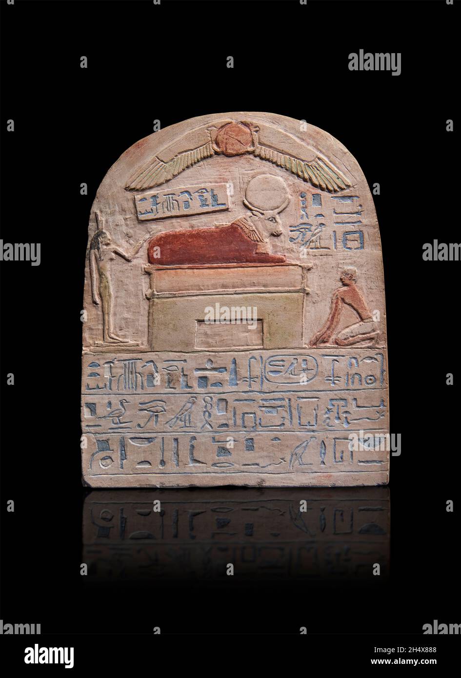 Stèle égyptienne Ancienne Rare - Ingénieur Pepi, œil Protecteur, Pièce Archéologique Authentique