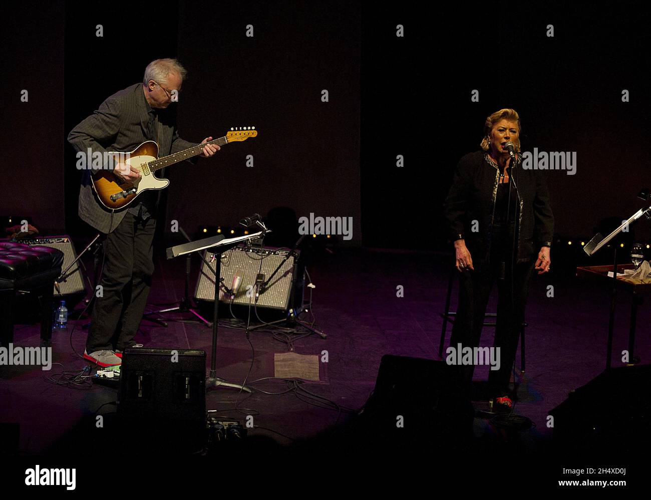 Marianne Faithful en concert pendant le Festival de la fusion au South Bank Centre à Londres. Banque D'Images