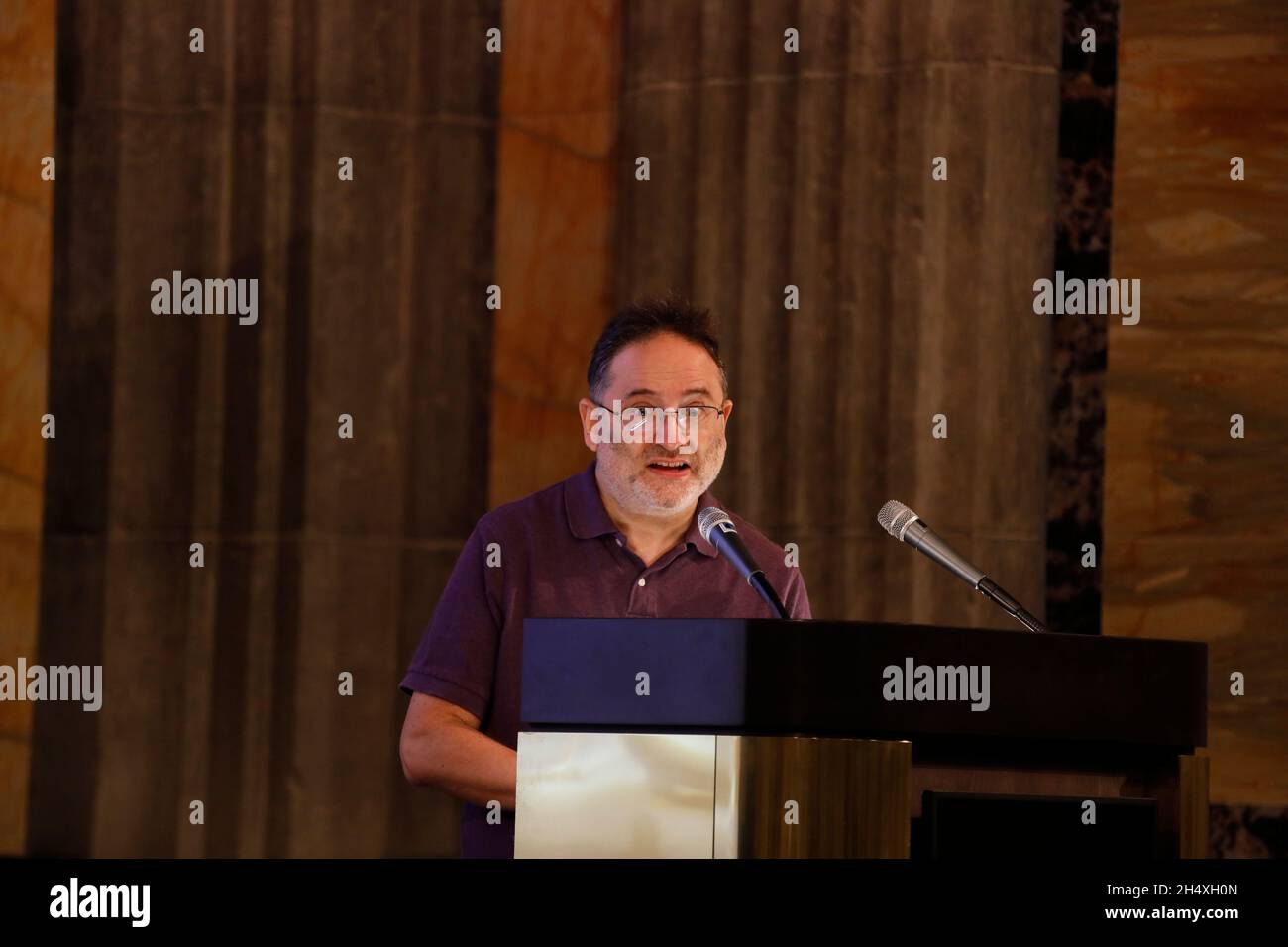 DAN PERI BEI: UNSERE GESCHICHTE ERZÄHLEN: Ein Abend mit den Nachkommen der Jüdischen Gemeinde von Görlitz im Kulturforum Görlitzer Synagoge.Görlitz, Banque D'Images