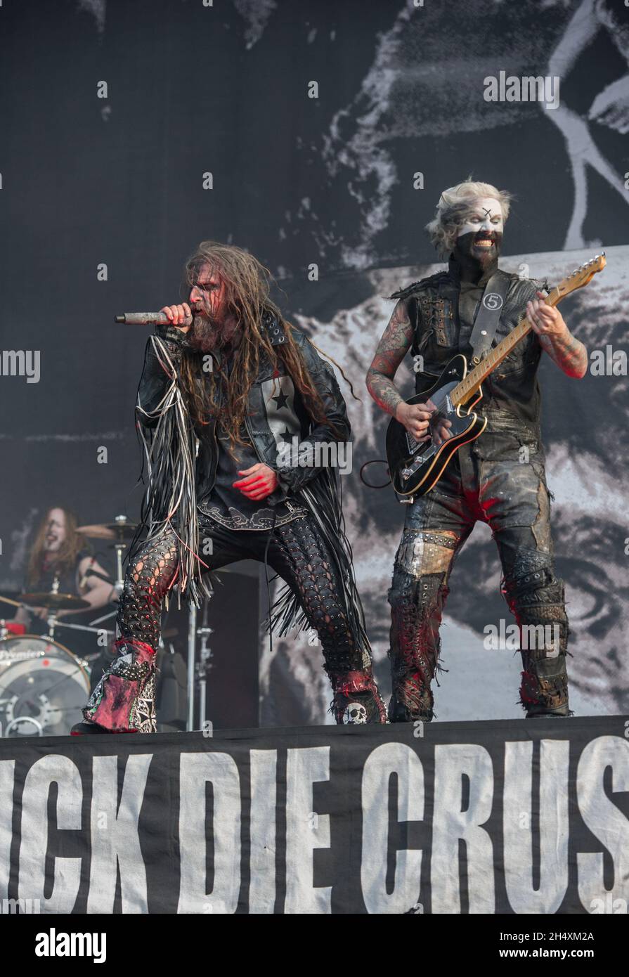 Rob Zombie est sur scène le premier jour du Download Festival à Donington Park. Banque D'Images