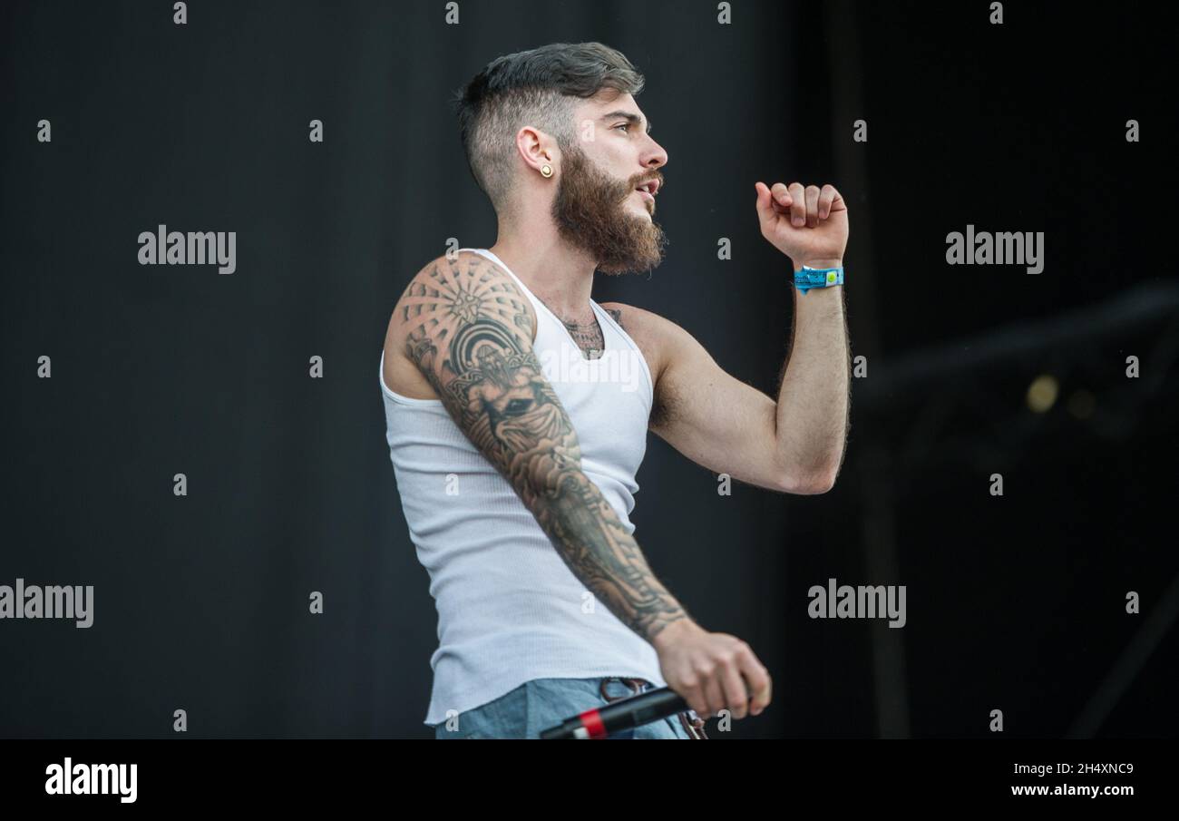 Jon Bellion est sur scène le 3 au Wireless Festival le 6 juillet à Perry Park - Birmingham Banque D'Images