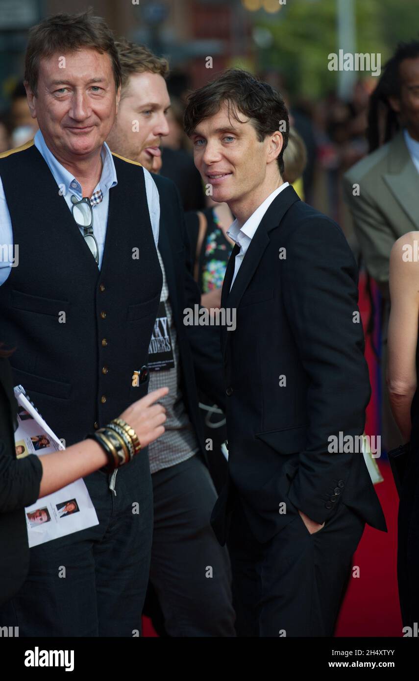 Cillian Murphy assiste à la première projection mondiale du premier épisode de la nouvelle série Peaky Blinders à Cineworld Broad Street à Birmingham, le dimanche 21 septembre Banque D'Images