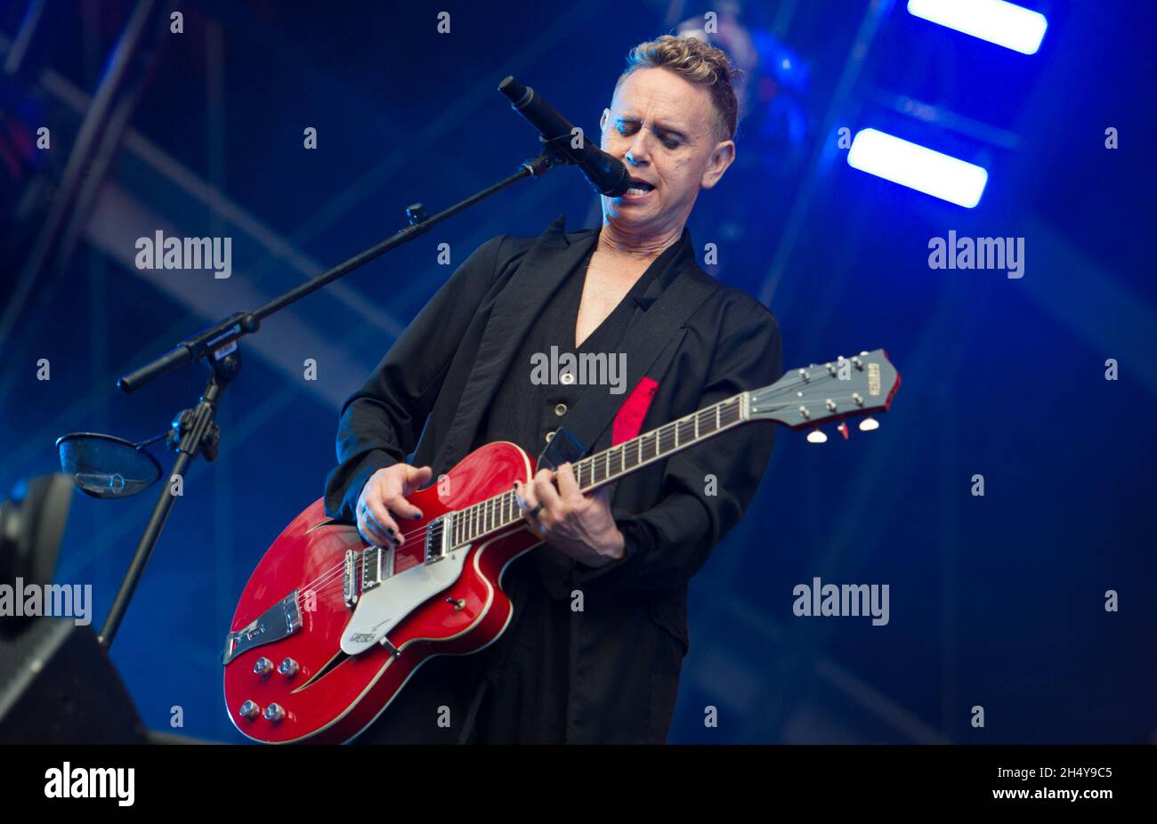 Martin Gore, de Depeche mode, se présentant en direct sur scène au London Stadium de Londres, au Royaume-Uni.Date de la photo: Samedi 03 juin 2017.Crédit photo : Katja Ogrin/ EMPICS Entertainment. Banque D'Images