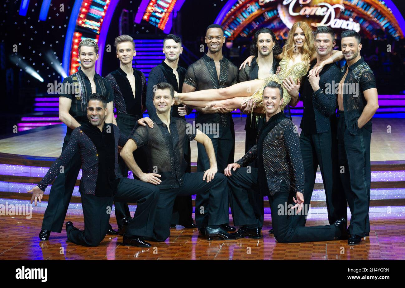 Stacey Dooley, Dr Ranj Singh, Joe Sugg, Graeme Swann, Aljaz Skorjanec,Pasha Kovalev, AJ Pritchard, Giovanni Pernice, Graziano Di Prima et Johannes Radebe assistent à la séance photo de la tournée en direct « trictly Come Dancing » à l'Arena Birmingham le 17 janvier 2019 à Birmingham, en Angleterre.Date de la photo: Jeudi 17 janvier 2019.Crédit photo : Katja Ogrin/ EMPICS Entertainment. Banque D'Images