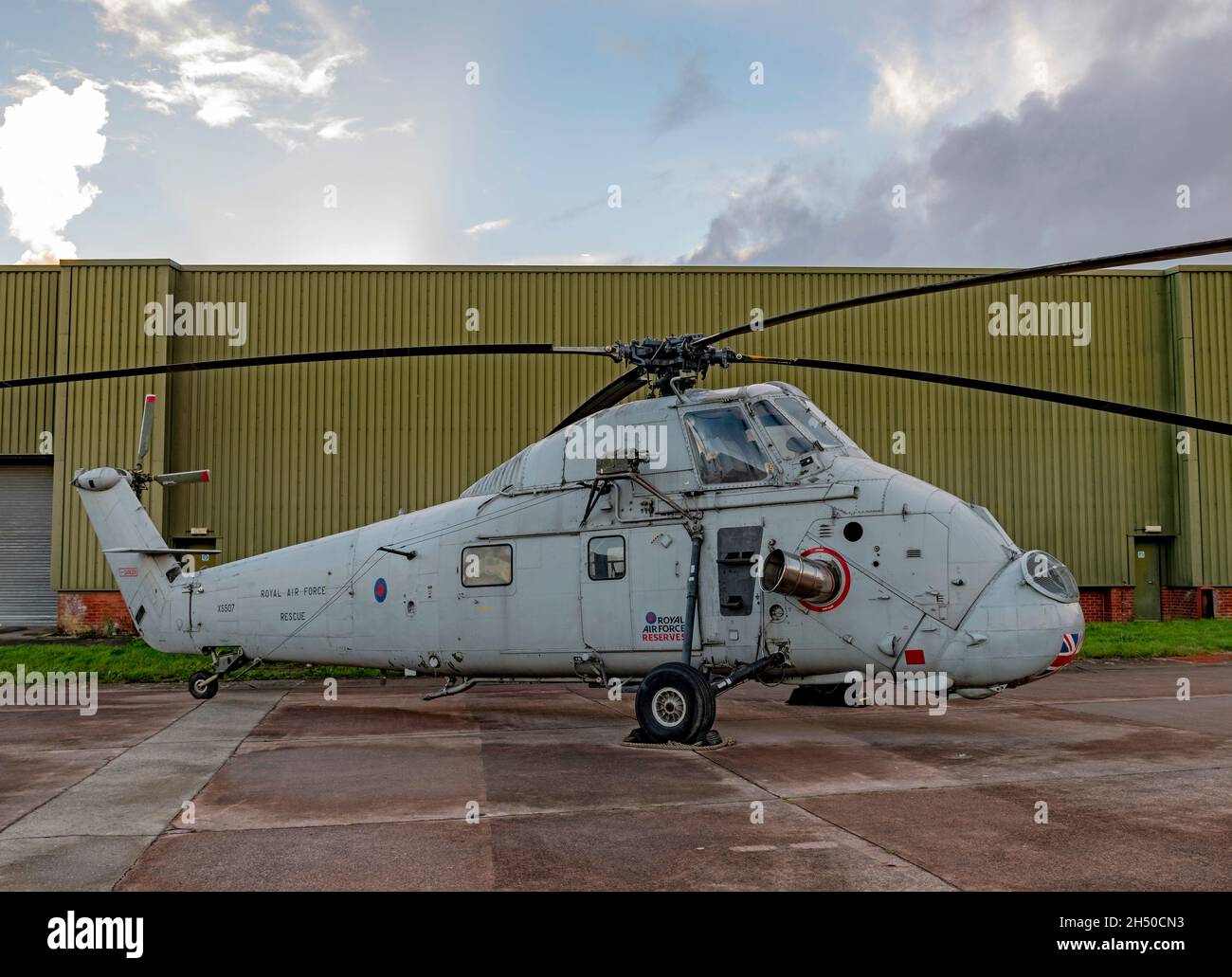 Hélicoptère de sauvetage RAF Wessex HU.5, XS507 Banque D'Images