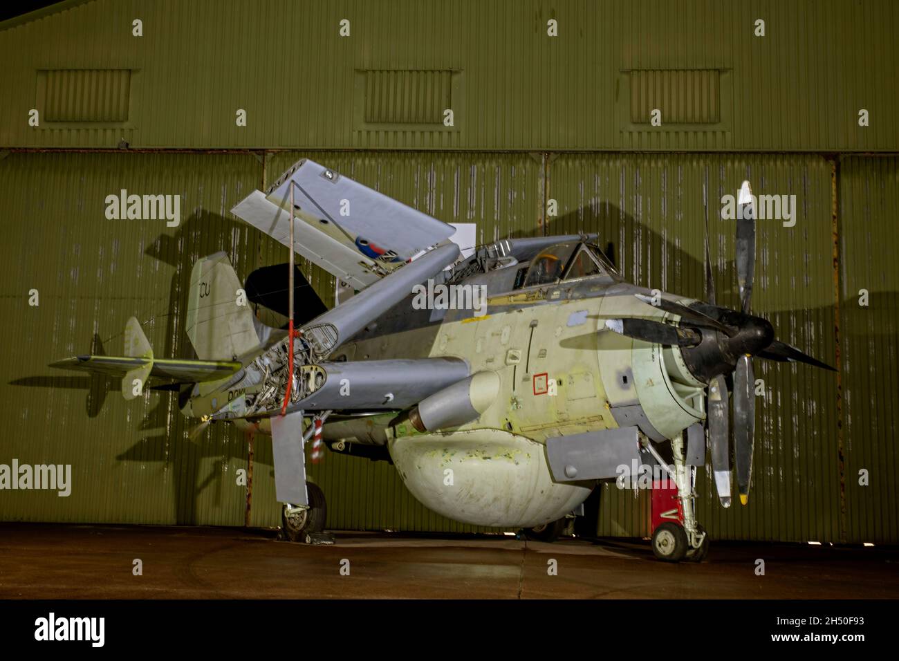 Marine royale, Fairey Gannet AEW.3, XL500, Banque D'Images