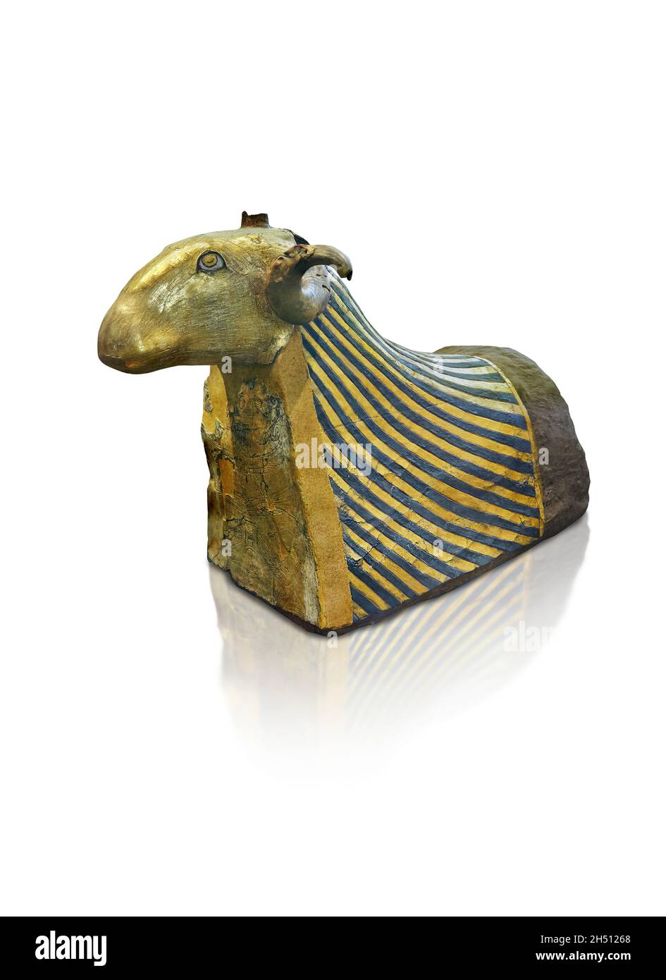 Momie égyptienne de Ptolemaic 'la RAM Osiris de Khnum , 4ème cent BC, Ptolemaic, trouvé Elephantine Asuan, Musée du Louvre inv E3089.La momie de RAM a fait Banque D'Images