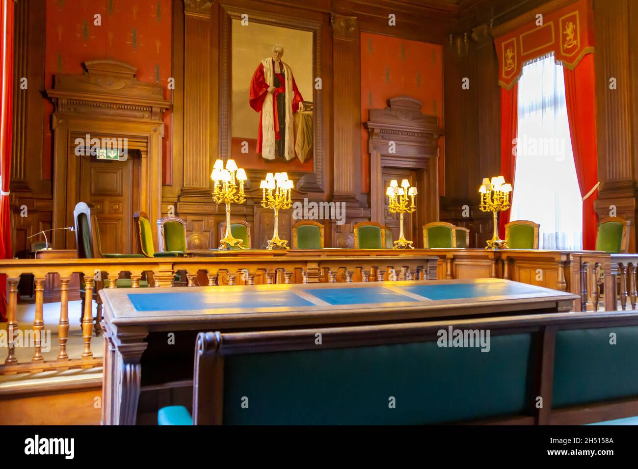 Bruxelles, Belgique, le 5 novembre 2021.Palais de justice la Cour de cassation est la plus haute cour de l'ordre judiciaire belge. Banque D'Images