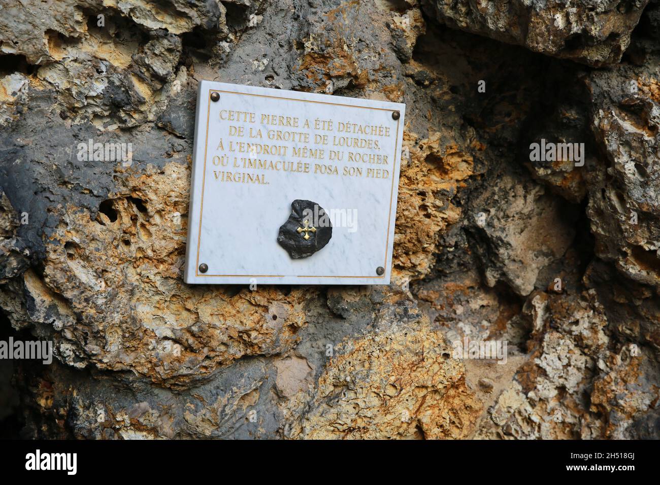 Le Sanctuaire de notre-Dame de Lourdes, Nevers, France Banque D'Images