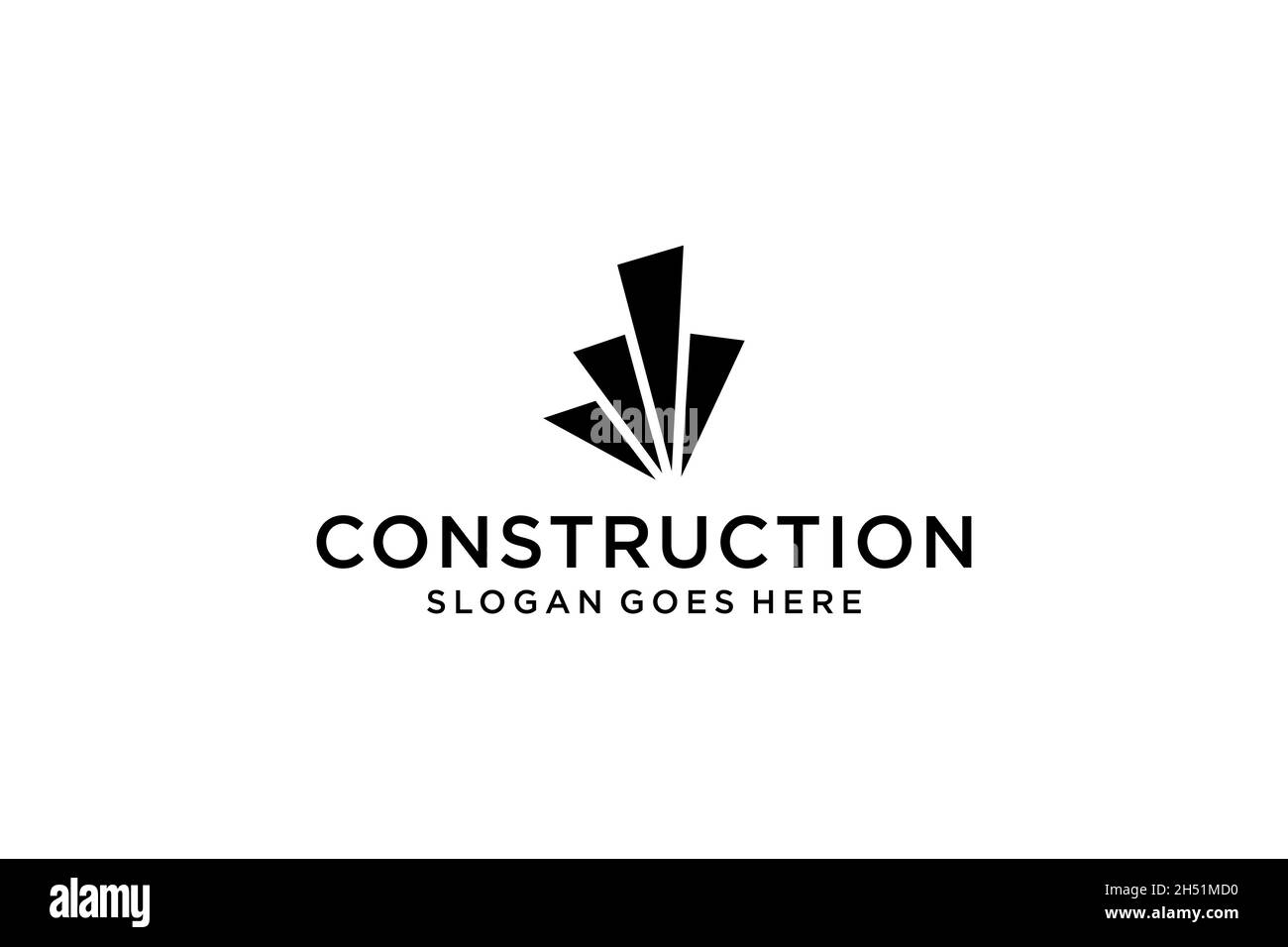 Logo immobilier.Architecture de construction modèle de conception de logo de bâtiment. Illustration de Vecteur