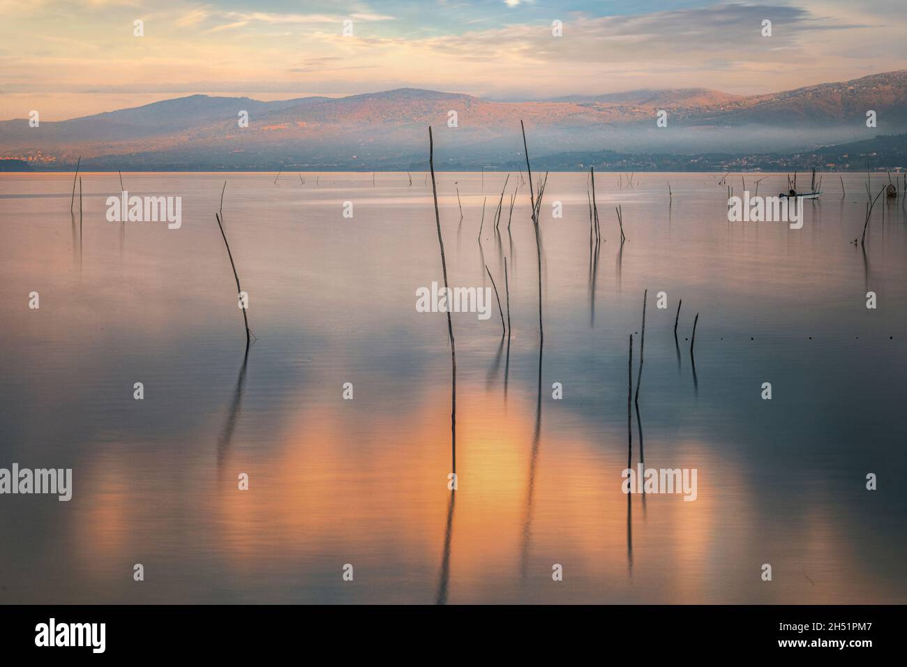 San Feliciano, Lac Trasimeno, Pérouse, Ombrie, Italie Banque D'Images