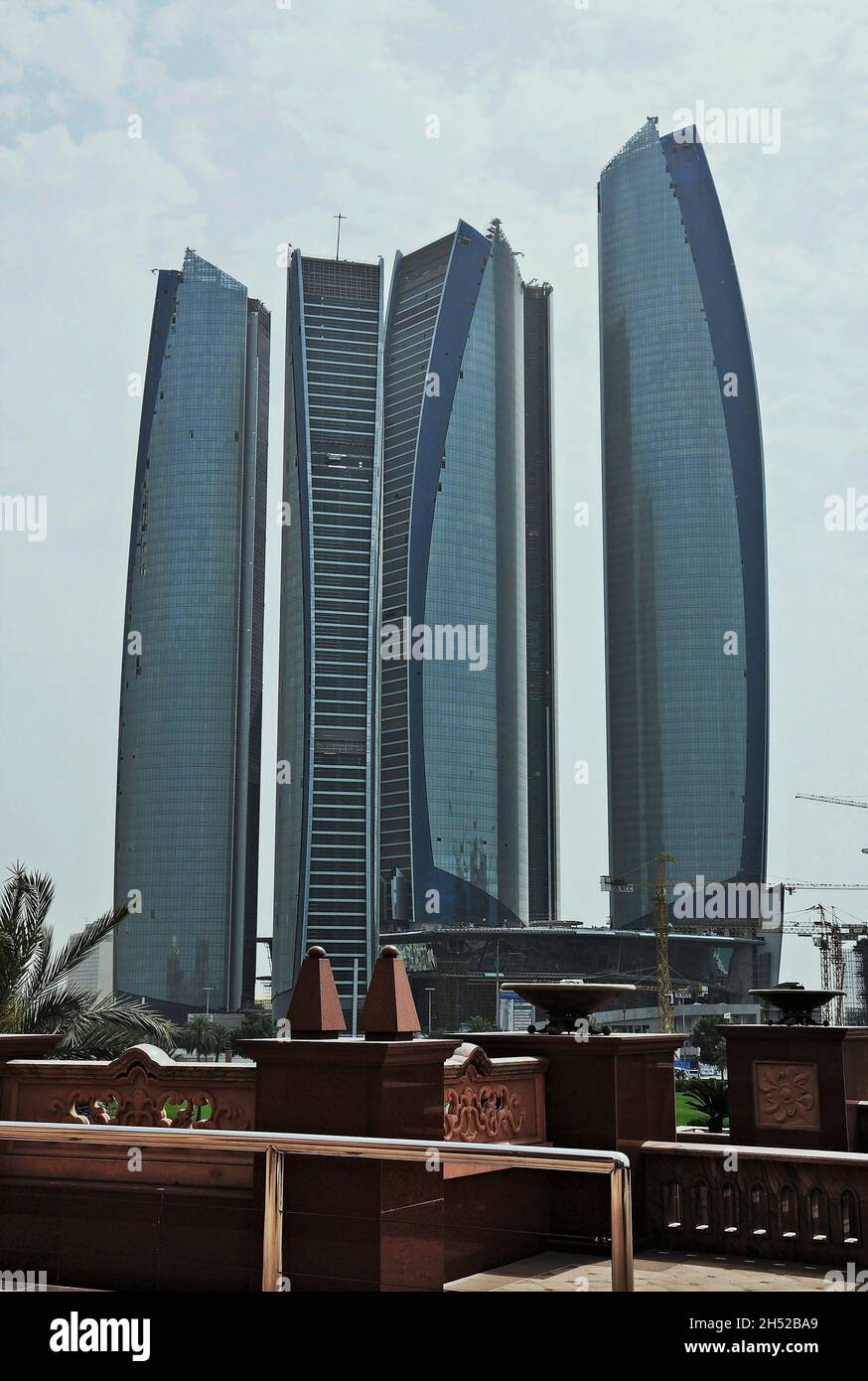 Bâtiments du centre financier d'Abu Dhabi, Émirats arabes Unis Banque D'Images