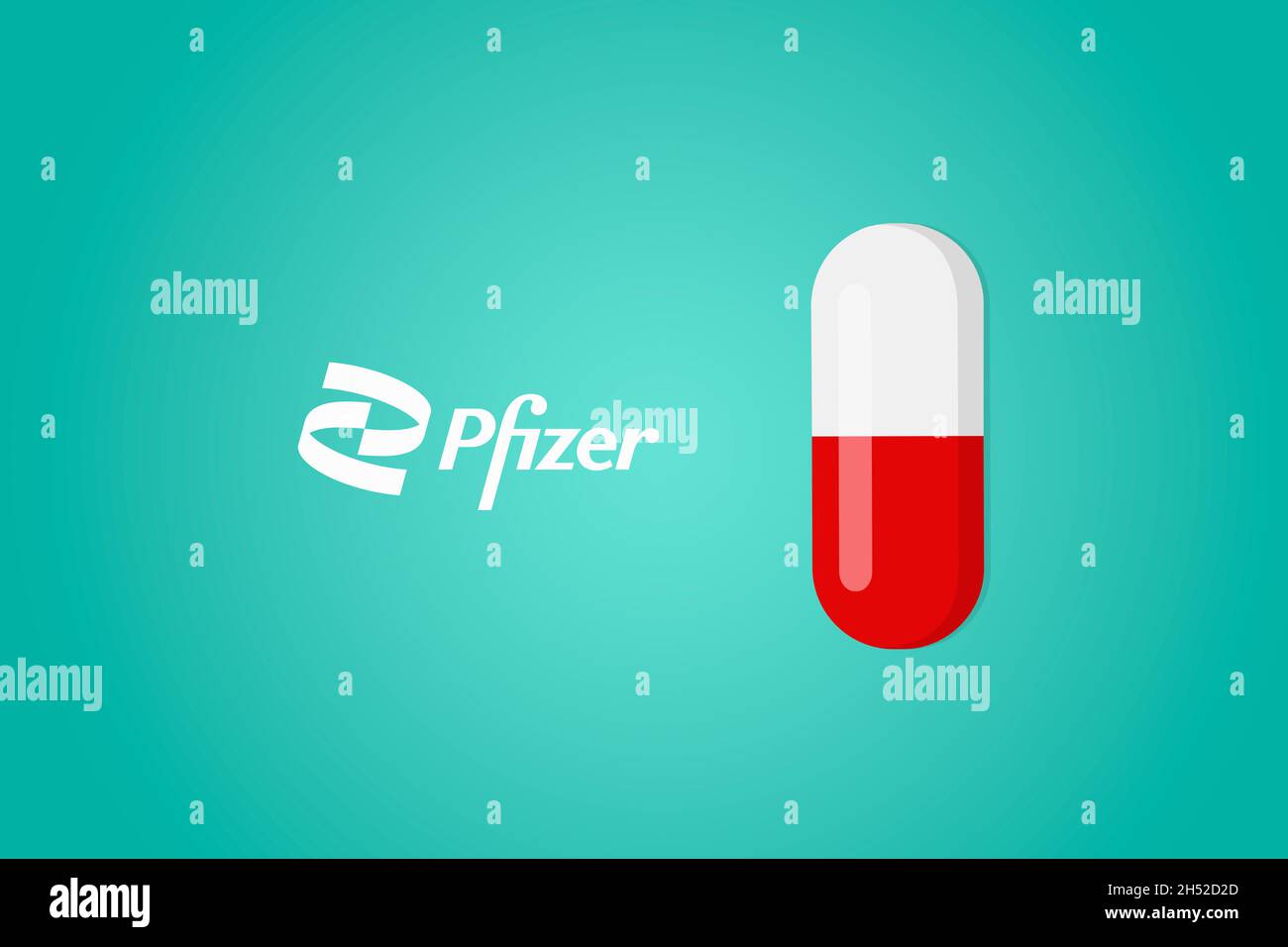 New york, États-Unis.5 novembre 2021 : pilule Pfizer contre Covid 19.Paxlovid, un médicament antiviral oral pour réduire le risque d'hospitalisation Banque D'Images