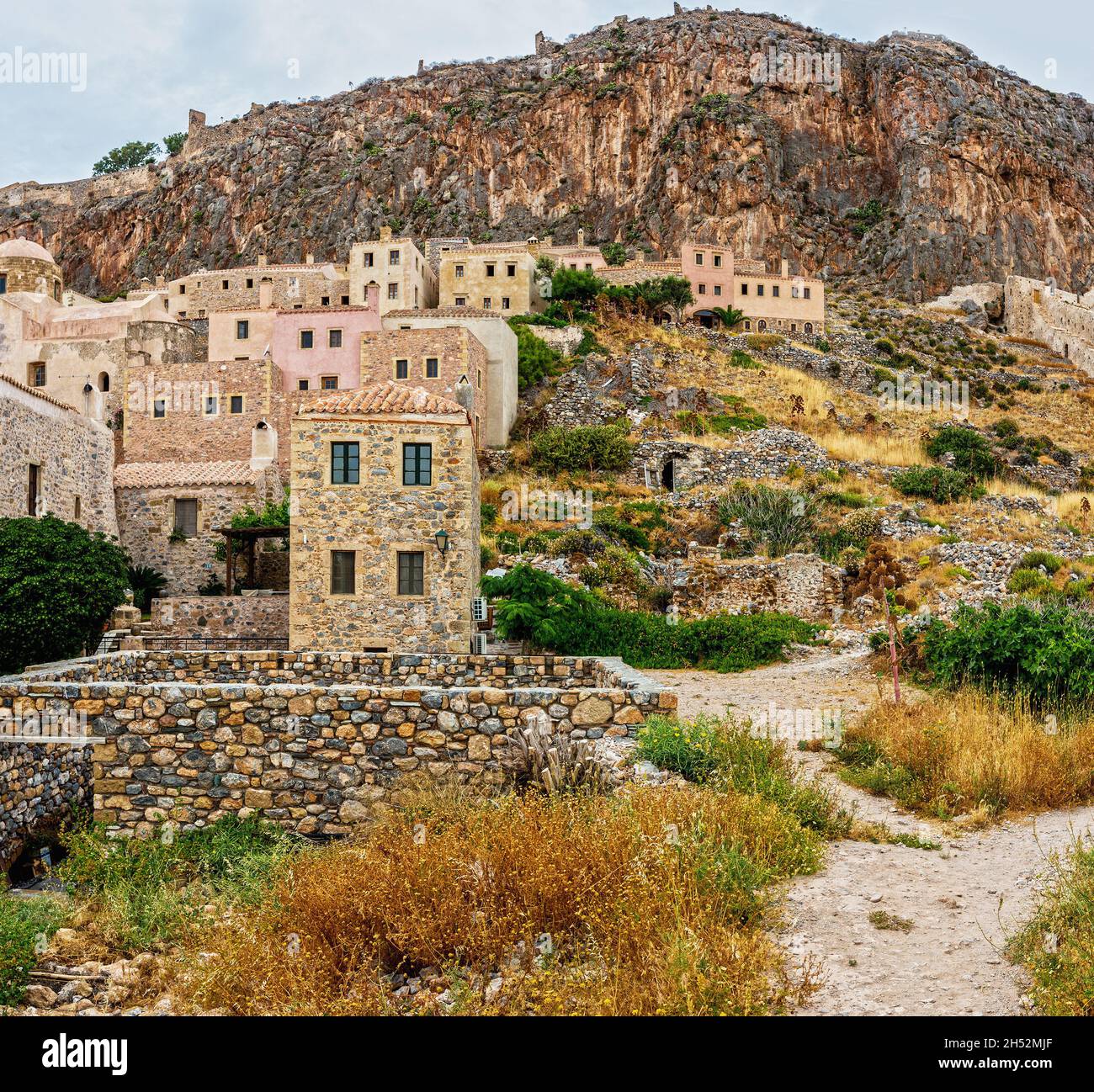 Monemvasia est une ville et une municipalité de Laconia, en Grèce. Banque D'Images