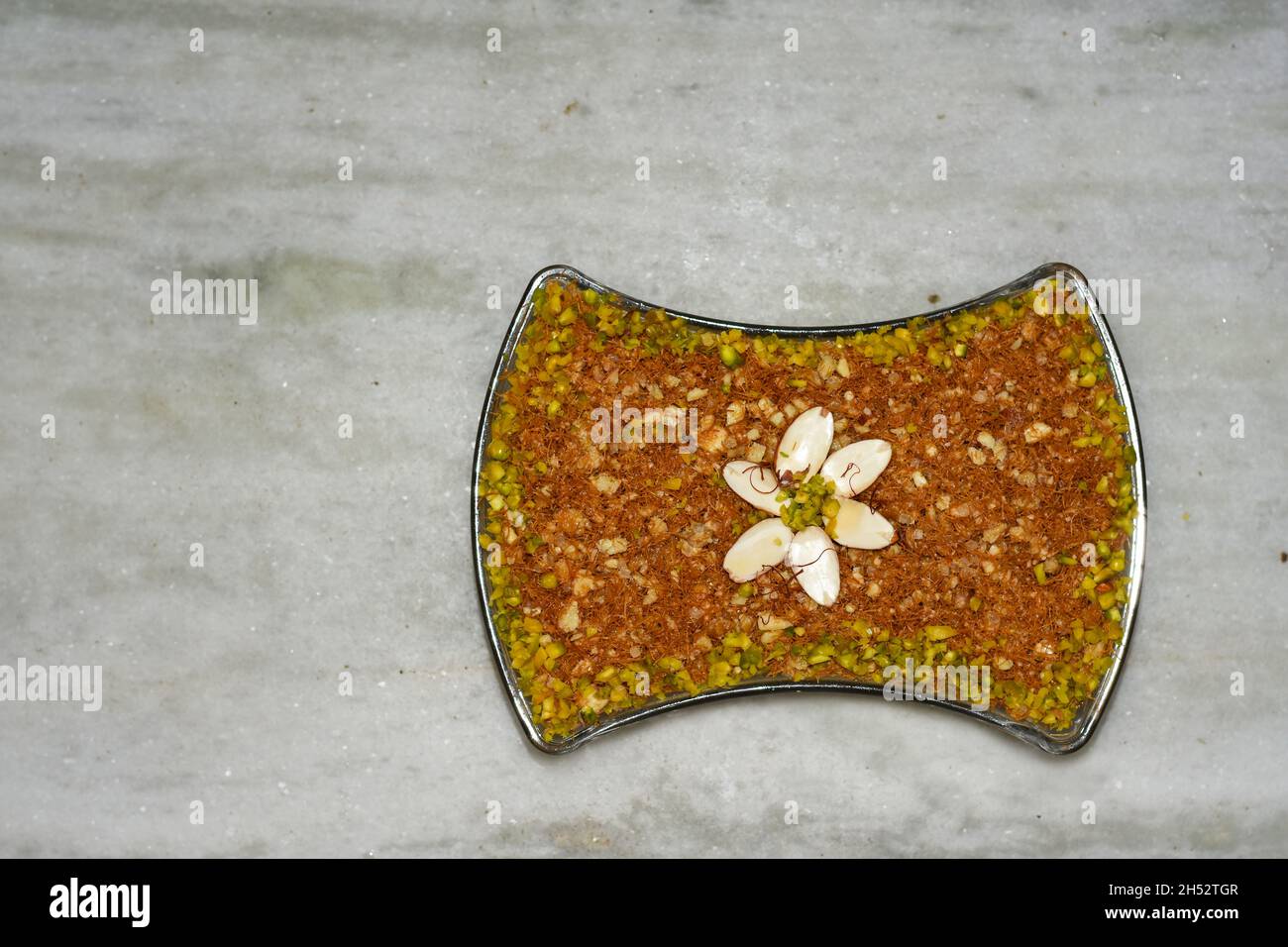 Nawabi Sevaiyan, préparé avec Sevaiyan, fruits secs et ghee. Banque D'Images
