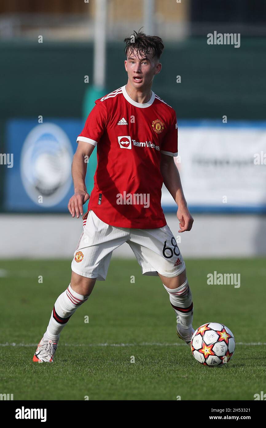 Bergame, Italie, 2 novembre 2021.Martin Svidersky de Manchester United lors du match de la Ligue de la Jeunesse de l'UEFA au Centro Sportivo Bortolotti, Bergame.Le crédit photo devrait se lire: Jonathan Moscrop / Sportimage Banque D'Images