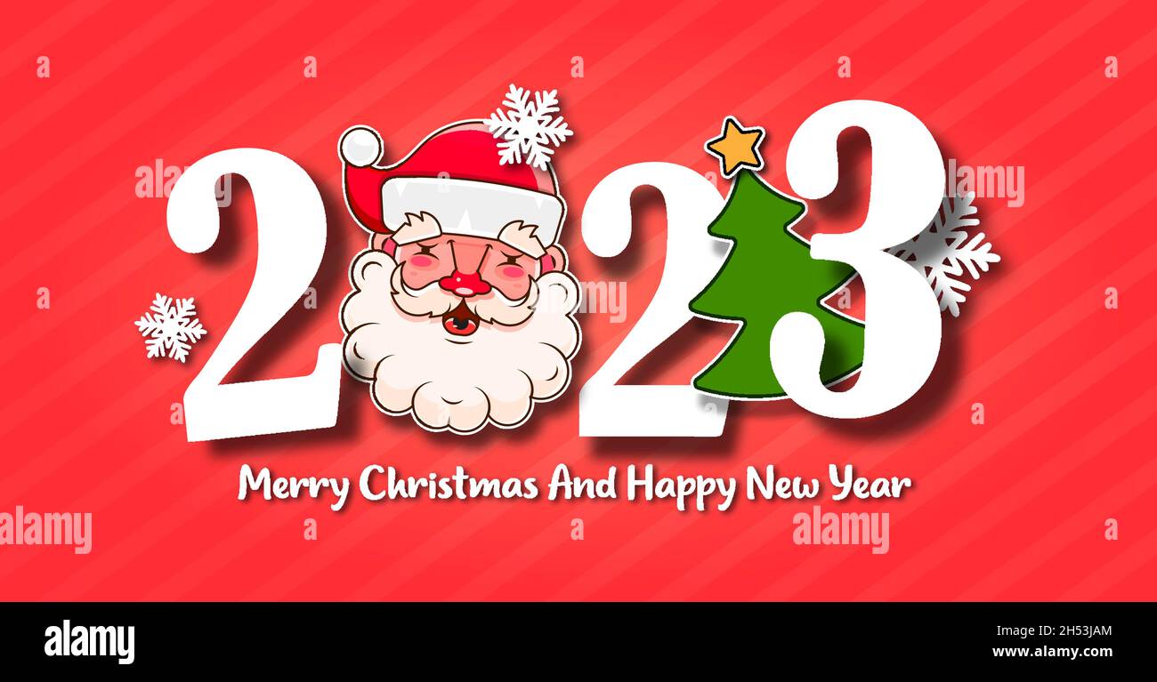 Je Te Souhaite Un Joyeux Noel En Anglais Je vous souhaite Un joyeux Noël et une bonne année d'arrière-plan Vintage avec Typographie.2023 Image Vectorielle Stock - Alamy
