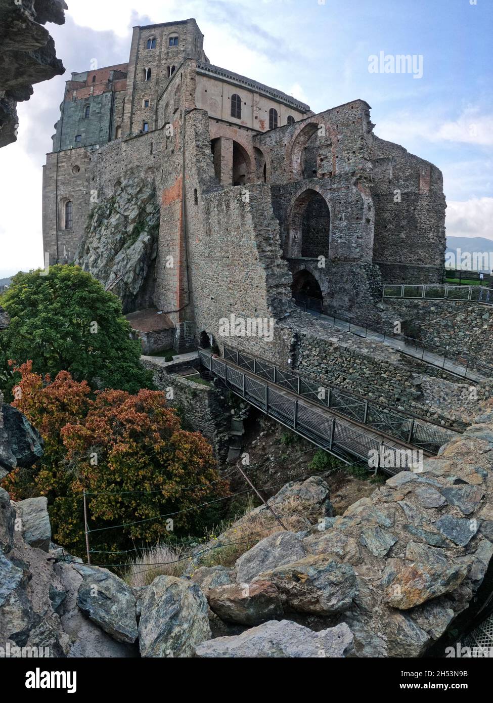 Sacra di San Michele, Turin, Italie Banque D'Images