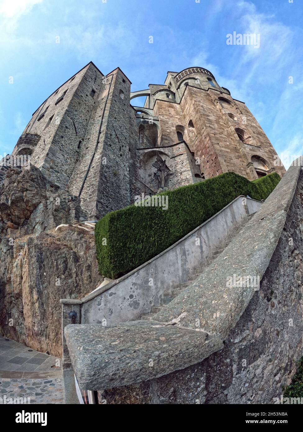 Sacra di San Michele, Turin, Italie Banque D'Images