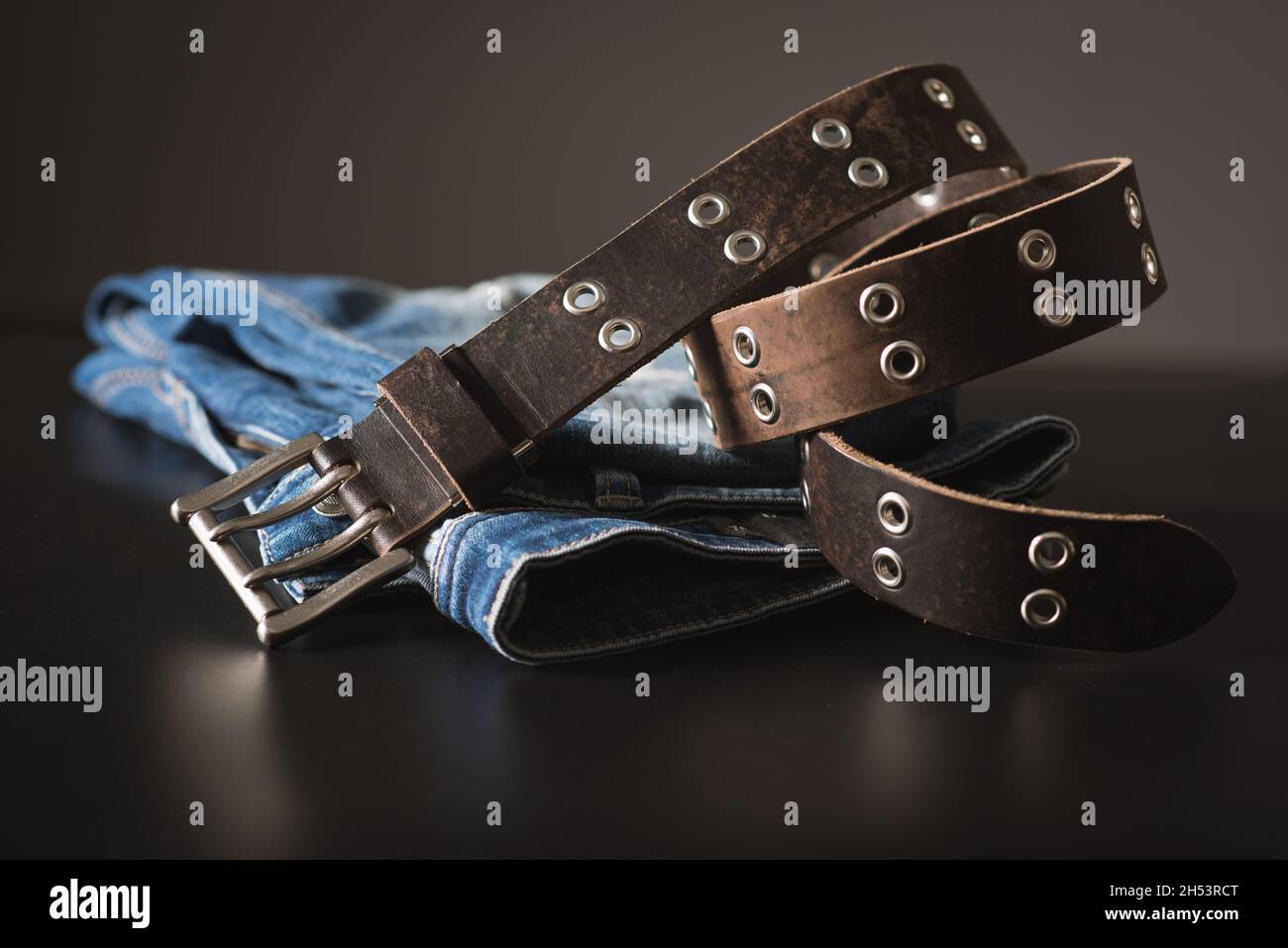 Ceinture cuir clearance rock