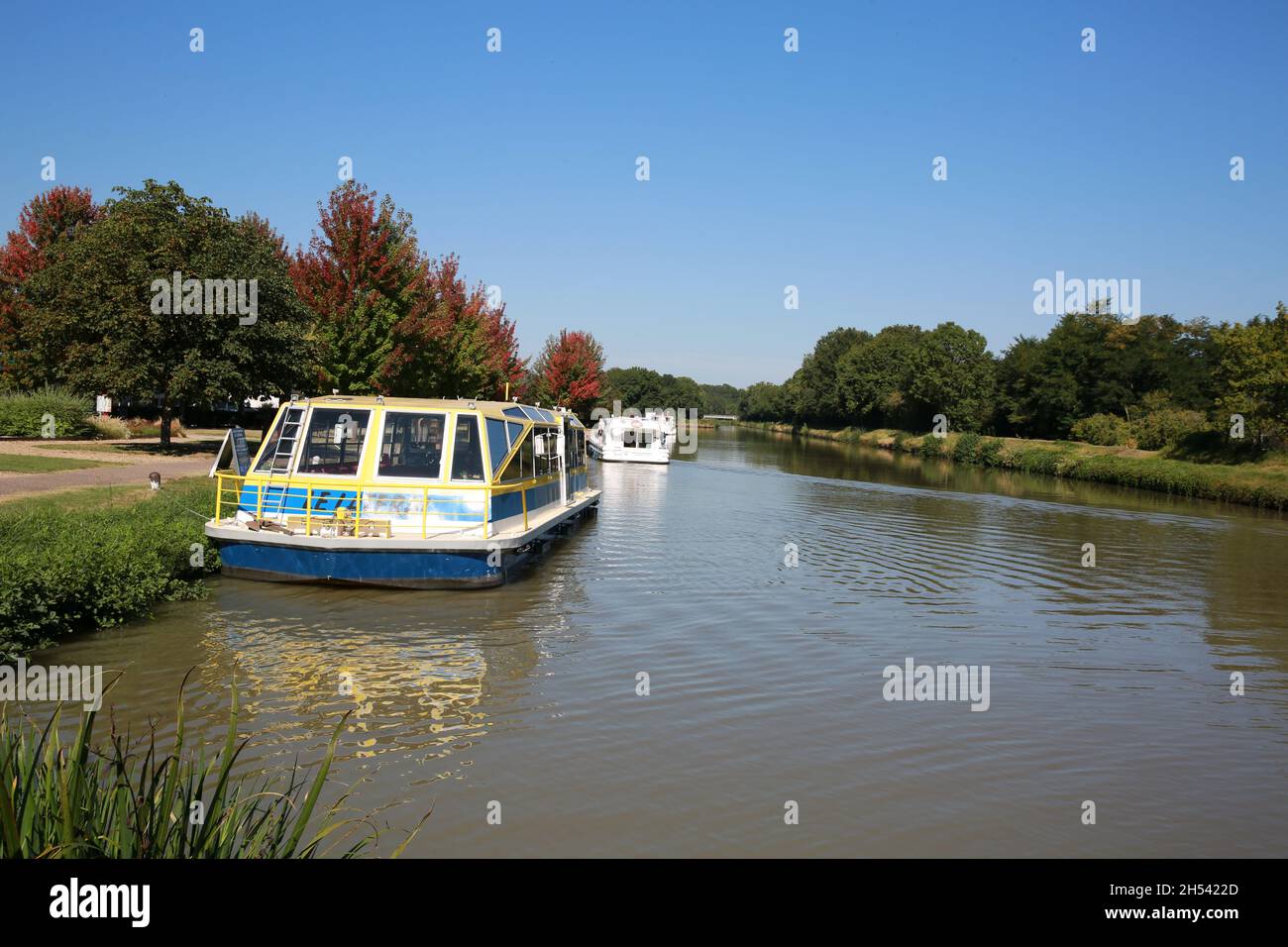 Le pont-canal du Guétin, Cuffey, Apremont-sur-Allier, France Banque D'Images