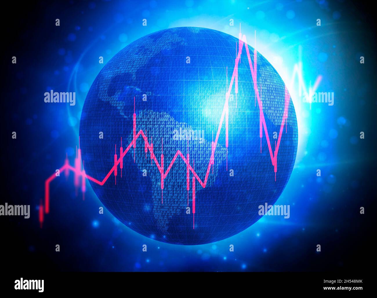 Changement climatique, illustration conceptuelle Banque D'Images