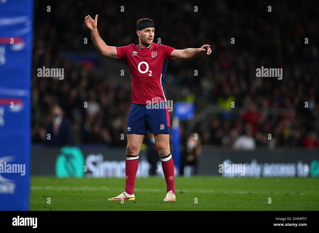 Twickenham, Royaume-Uni.06e novembre 2021.Série des nations d'automne.Angleterre V Tonga.Stade de Twickenham.Twickenham.Mark Atkinson (Angleterre).Credit: Sport en images/Alamy Live News Banque D'Images