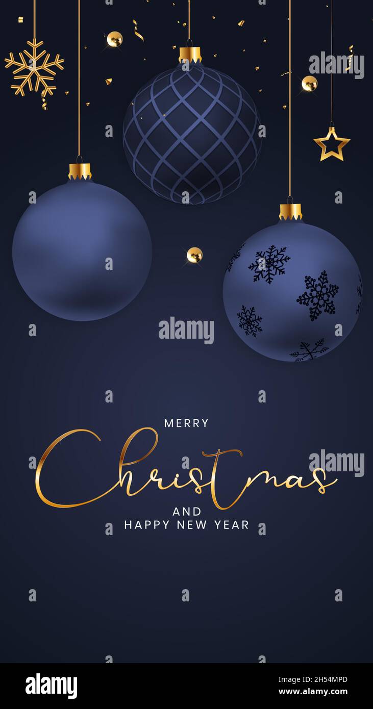 Modèle d'affiche « bonne année » et « joyeux Noël ».Illustration vectorielle Illustration de Vecteur