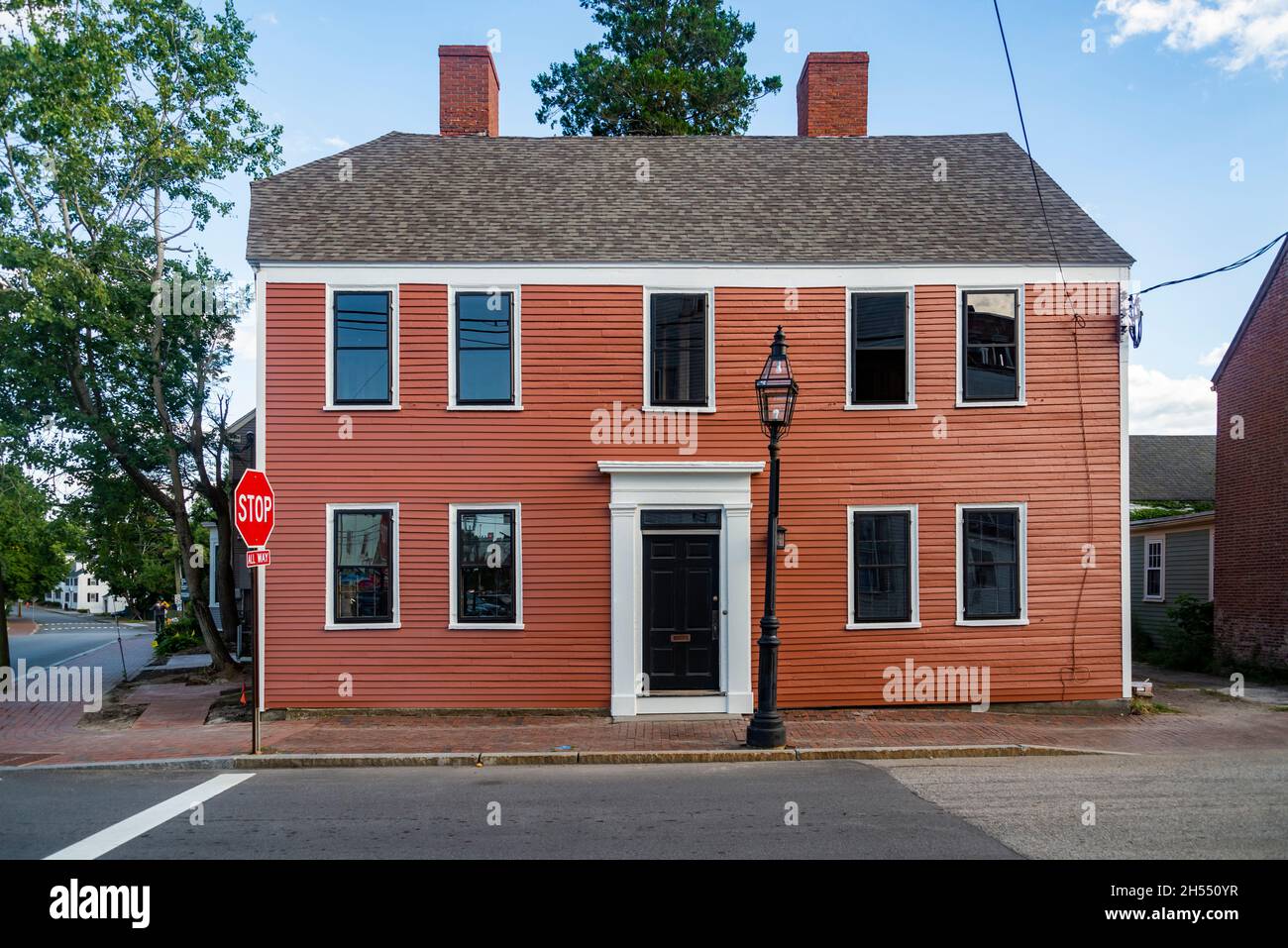 Les maisons historiques de Portsmouth, New Hampshire, Etats-Unis Banque D'Images