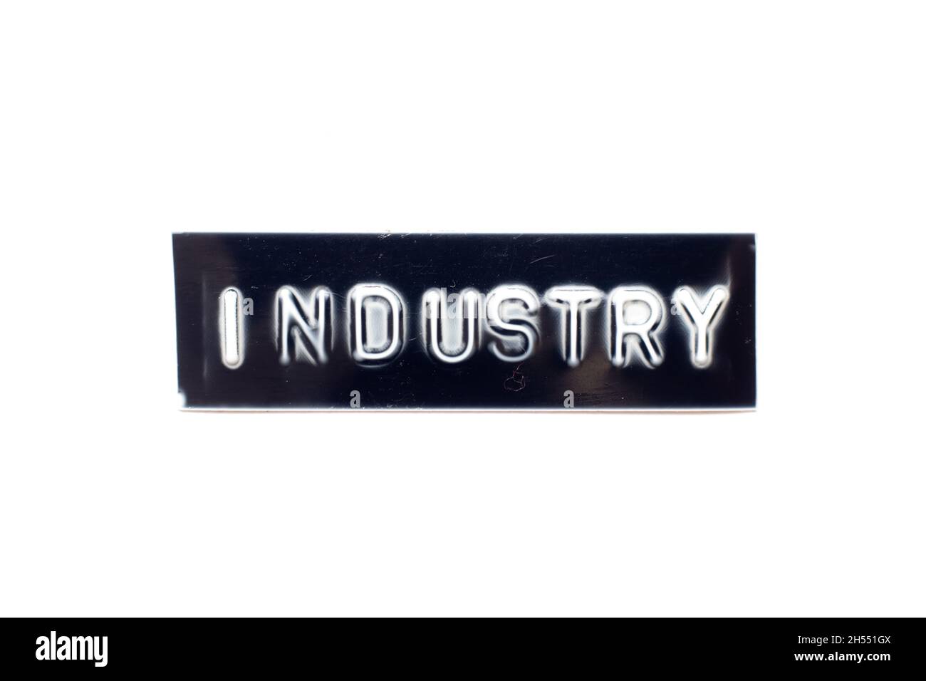 Lettre En Relief Dans L industrie Du Mot En Banni re Noire Sur Fond