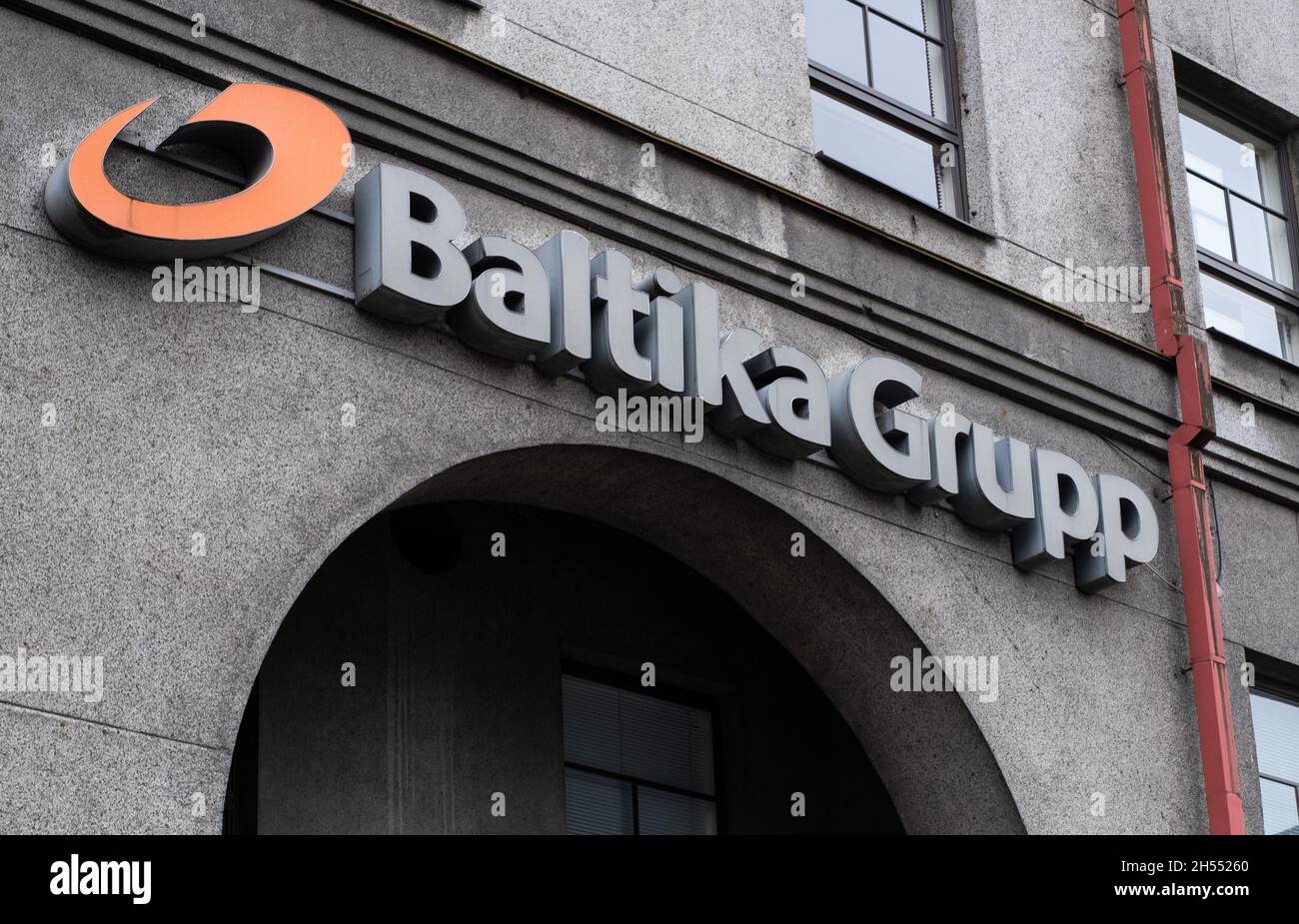 Complexe de construction du siège social de Battika Group à Tallinn.Le Groupe Baltika est un détaillant, concepteur et fabricant de mode dans les Etats baltes. Banque D'Images