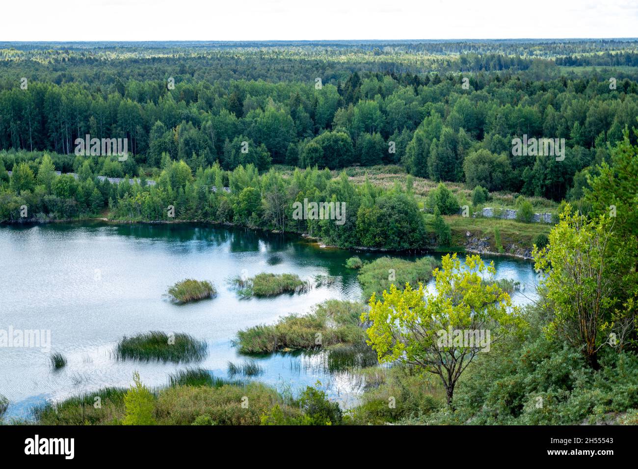 Rummu nageant place en Estonie Banque D'Images