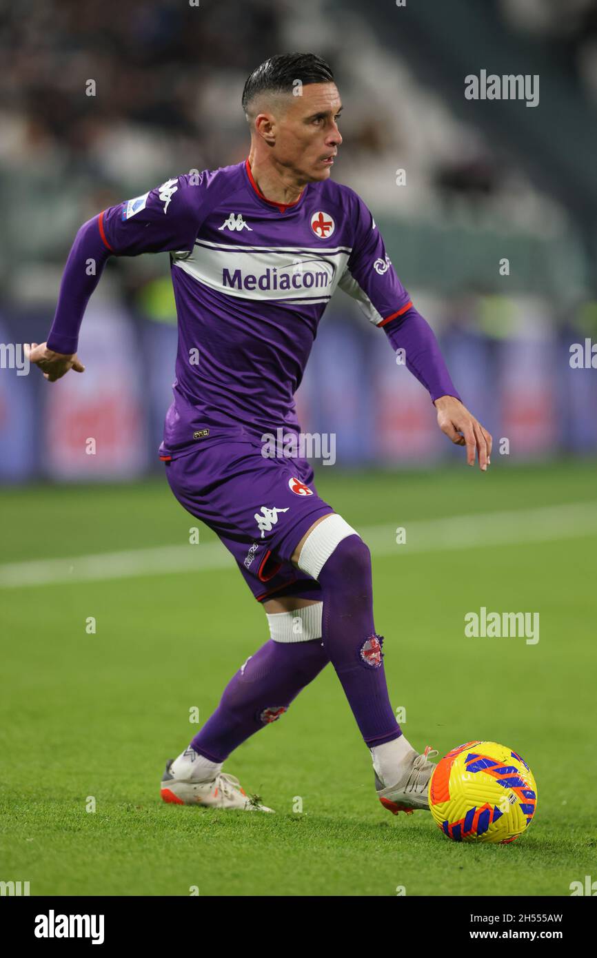 Turin, Italie, le 6 novembre 2021.José Callejon de l'ACF Fiorentina pendant le match de la série A au stade Allianz, à Turin.Le crédit photo devrait se lire: Jonathan Moscrop / Sportimage Banque D'Images