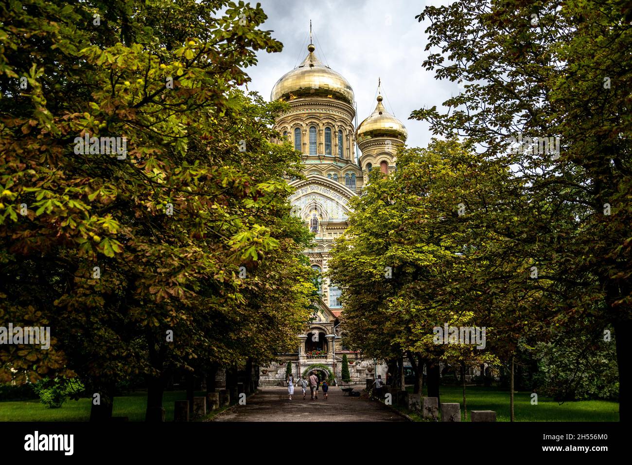 Église de Liepaja voyage d'été lettonie Banque D'Images