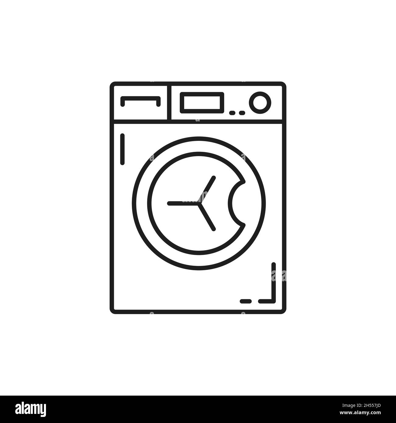 Séchant, lave-vaisselle isolé lave-linge électrique icône fine  ligne.Appareil domestique Vector, laverie automatique ou sèche-linge,  appareil pour la maison chor Image Vectorielle Stock - Alamy