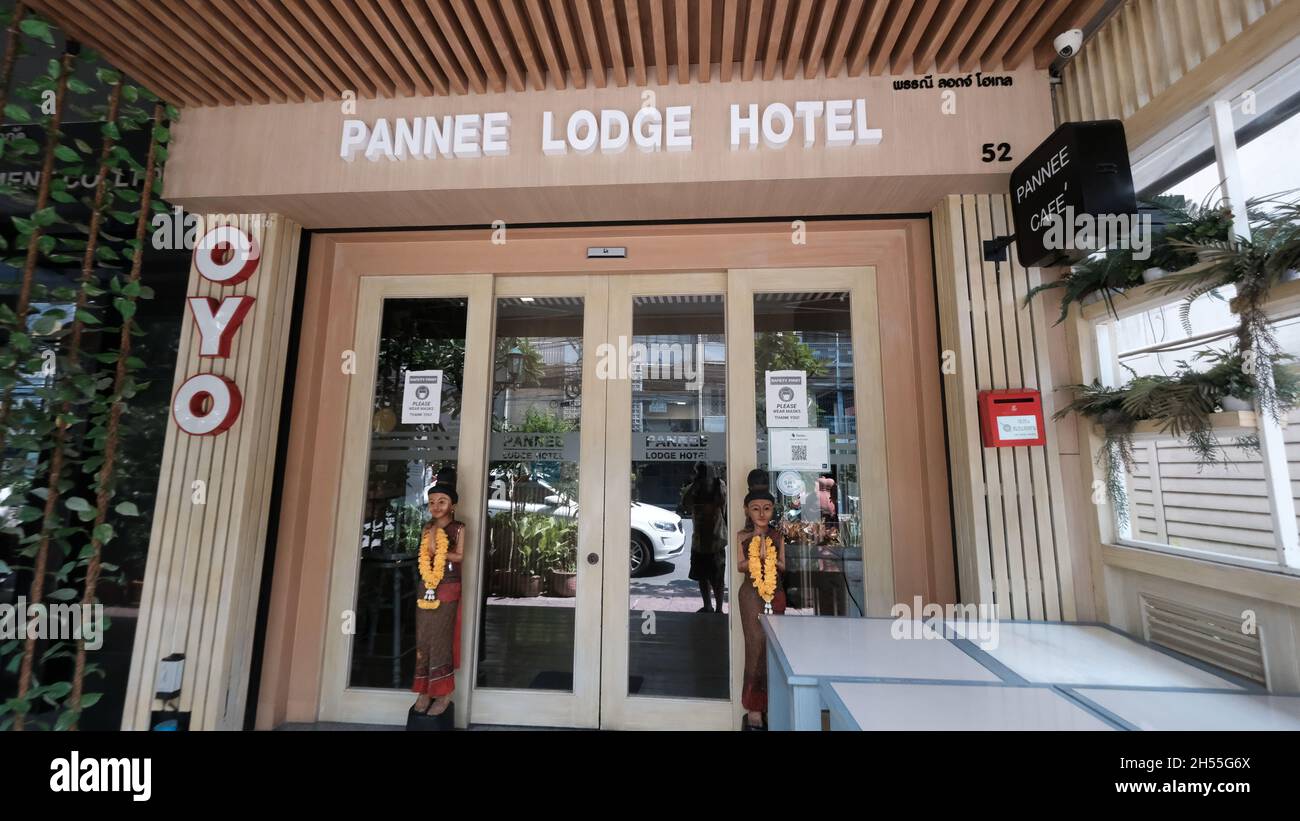 Pannee Lodge Hotel OYO Khaosan Road ou Khao San Road Phra Nakhon District Bangkok Thaïlande Banque D'Images