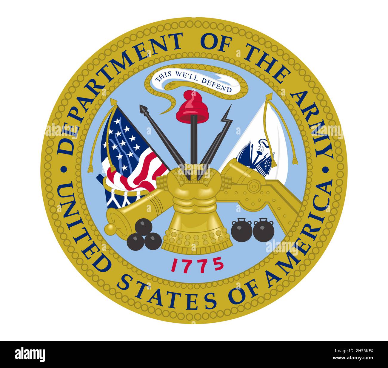 Département de l'Armée des États-Unis DA Banque D'Images