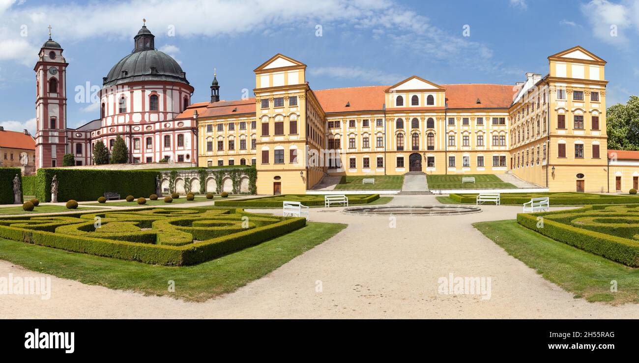 Jaromerice nad Rokytnou Château baroque et Renaissance du XVIIIe siècle, Moravie du Sud, République tchèque, Europe centrale Banque D'Images