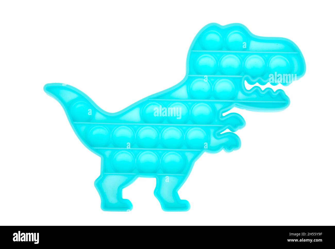 Dinosaure bleu simple bosselé, le pop.Jouet antistress tendance et moderne  pour les enfants et les adultes Photo Stock - Alamy